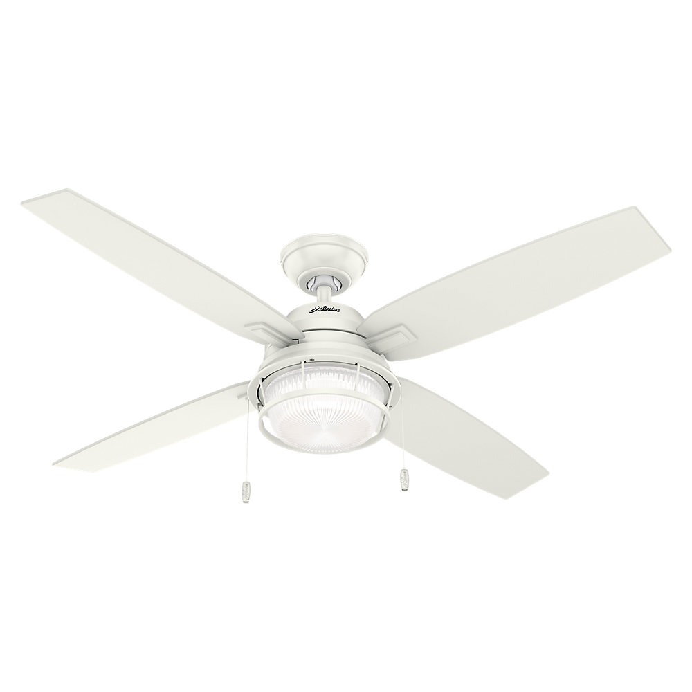 Hunter Fan 52 Ocala 4 Blade Outdoor Ceiling Fan Light Kit