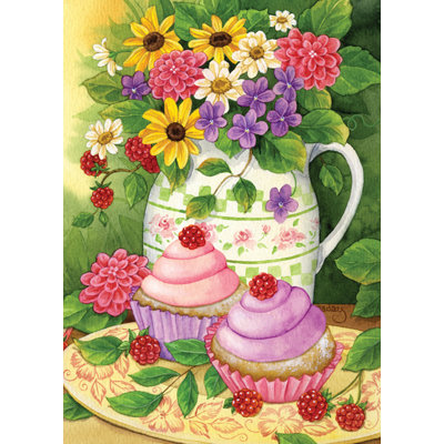 Garden Cupcakes Garden flag Toland Home Garden