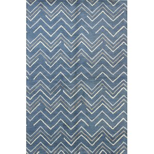 Fornax Hand-Tufted Azure Area Rug