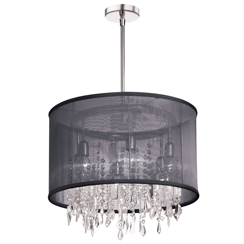 Radionic Hi Tech Bohemian 6 Light Unique Statement Drum Pendant Wayfair