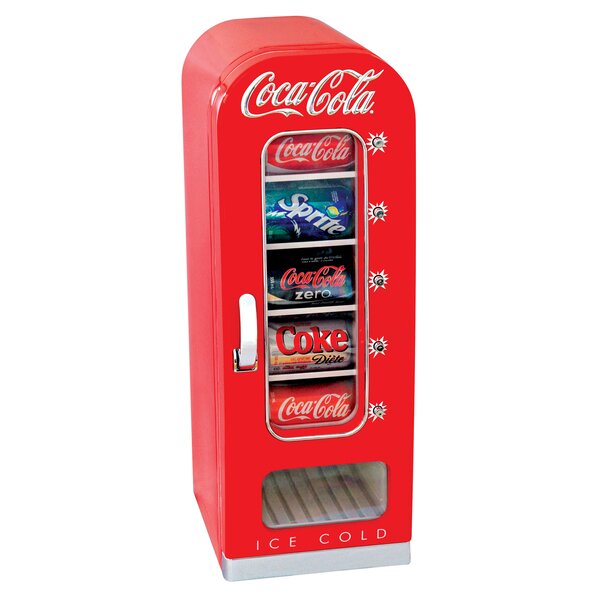 mini fridge coke can