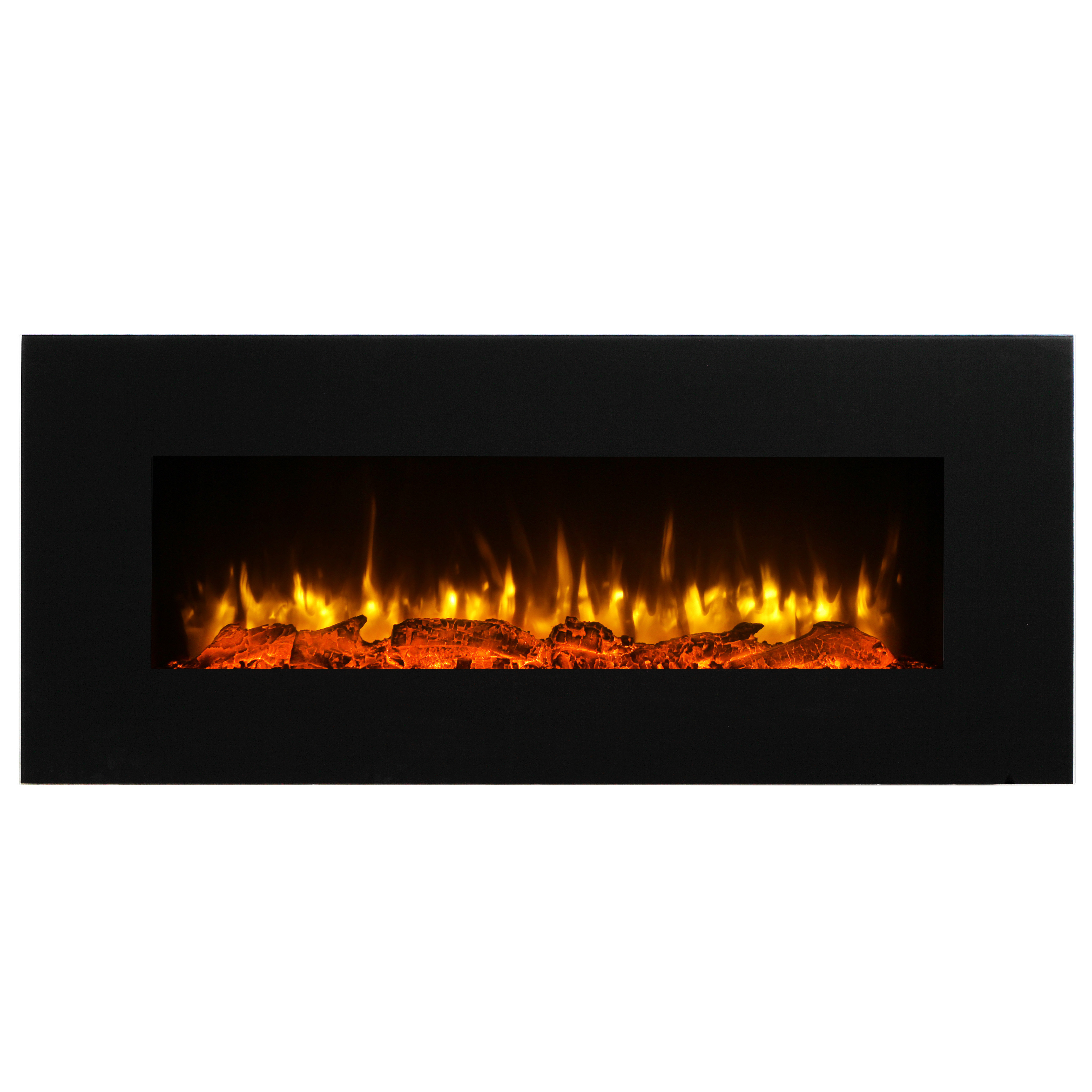 Orren Ellis Kreiner Wall Mounted Flat Panel Electric Fireplace