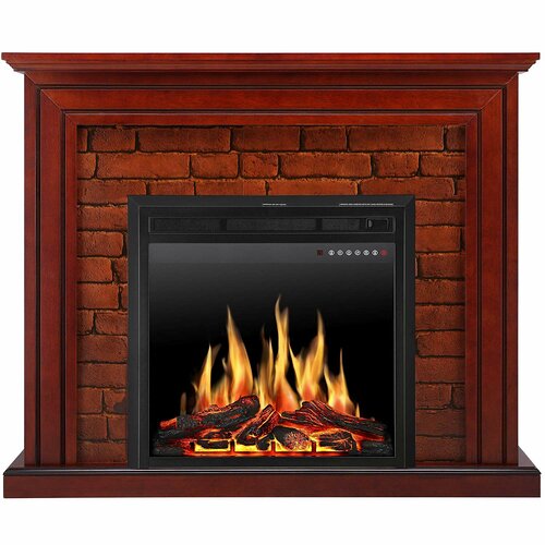 Millwood Pines Shoshoni Wall Design Electric Fireplace Wayfair