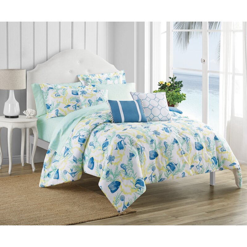 Dovecove Atlantic Beach Reversible Comforter Set Wayfair