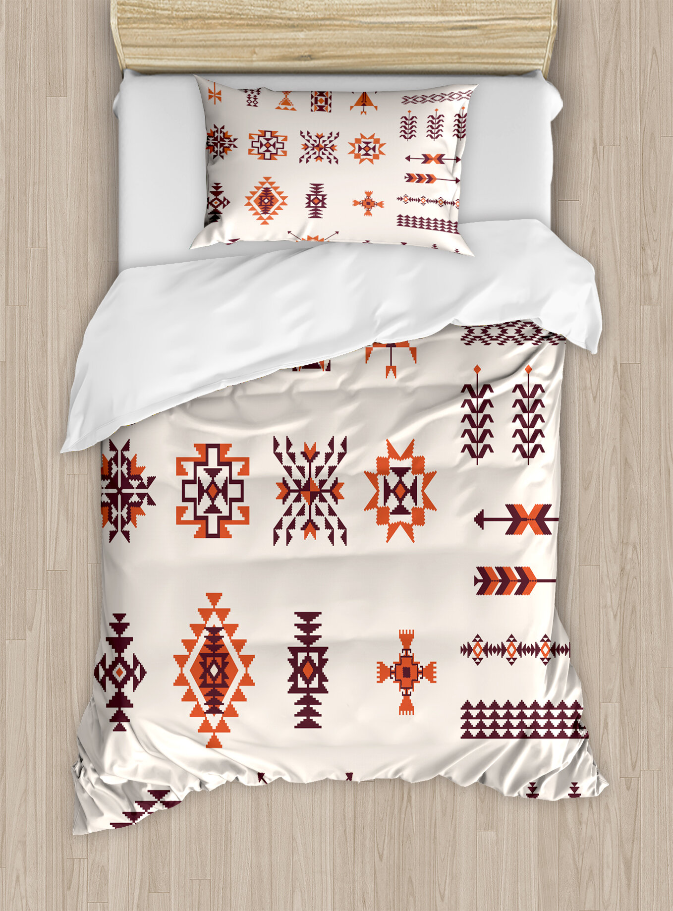 East Urban Home Native American Illustration Of Aztec Pattern