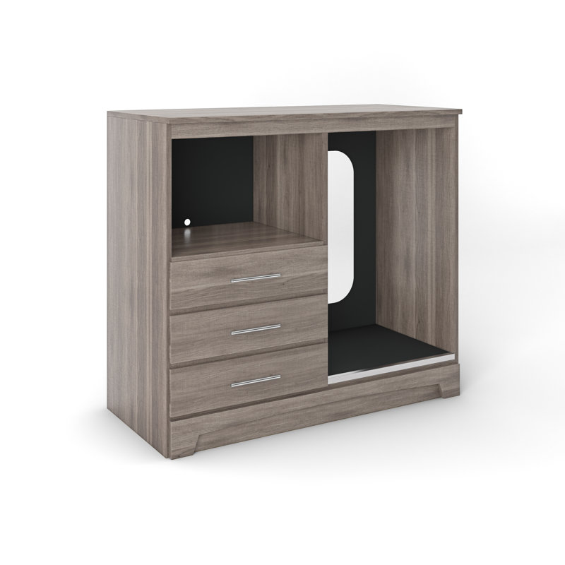 Lang Furniture Deco 3 Drawer Microfridge & Reviews Wayfair