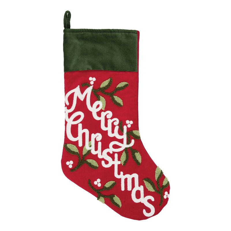 The Holiday Aisle® Merry Christmas Stocking & Reviews | Wayfair