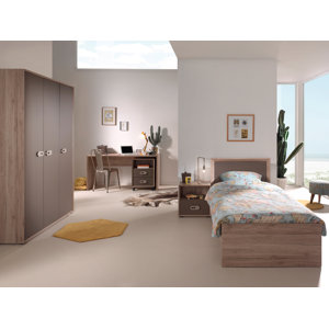 5-tlg. Schlafzimmer-Set Emma, 90 x 200 cm von Vi..