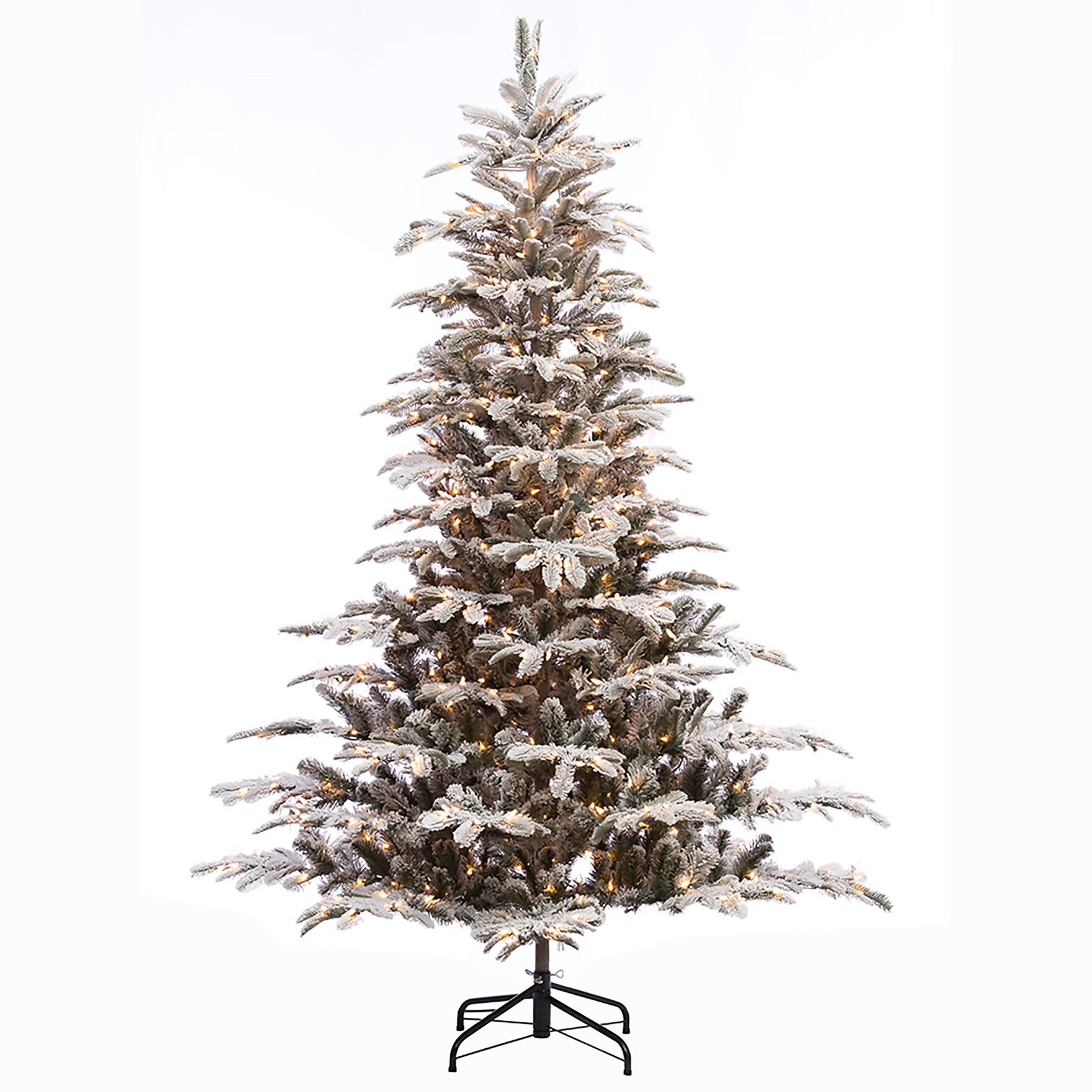 The Holiday Aisle Pre Lit Aspen Flocked 75 Green Fir Artificial The Holiday Aisle Pre Lit Aspen Flocked 75 Green Fir Artificial