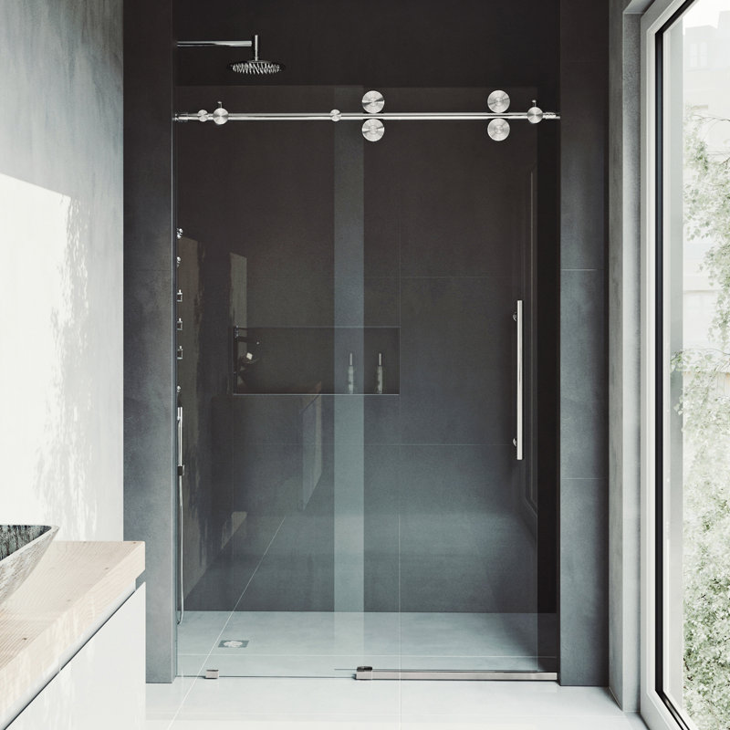 Vigo Elan 48 X 74 Single Sliding Frameless Shower Door Reviews