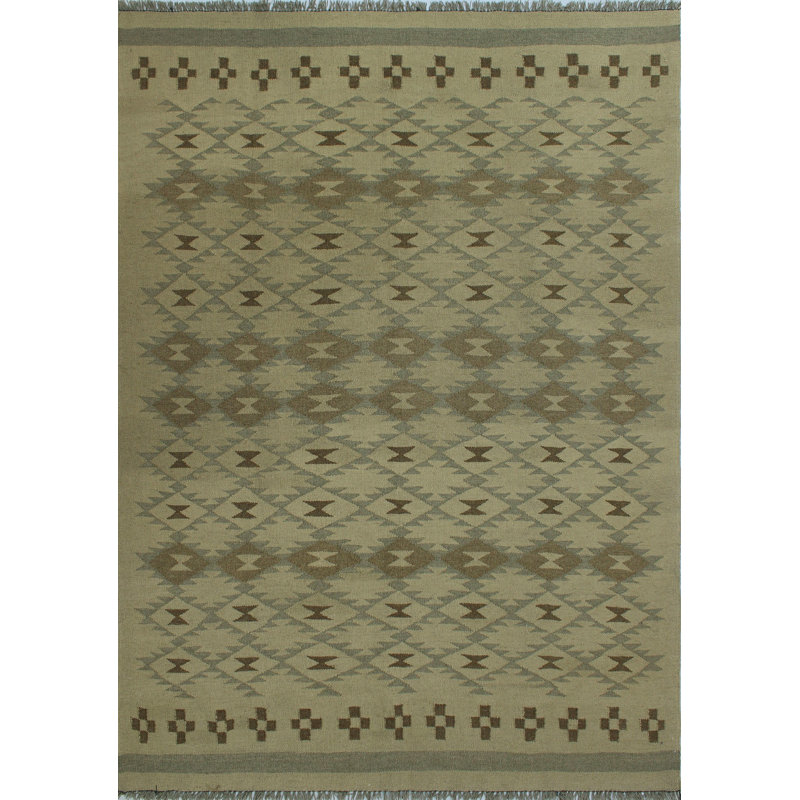 Isabelline One Of A Kind Reta Kilim Rusty Hand Woven Wool Red Area Rug Wayfair