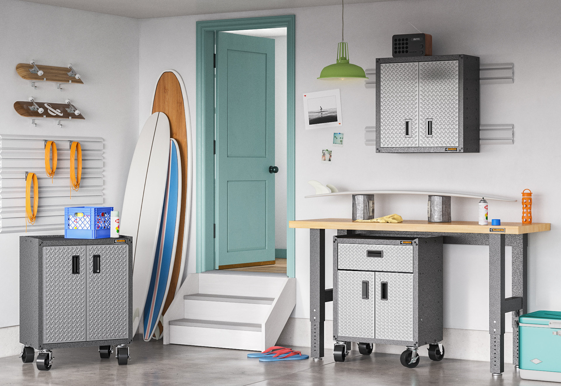 Gladiator Ready-to-Assemble 8 Piece Complete Storage System & Reviews ...