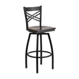 St Philips 30.25 Swivel Bar Stool by Winston Porter