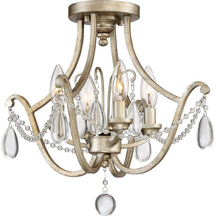 Mcchristian 4 Light Semi Flush Mount