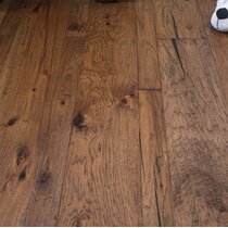 China 150X18mm Wire Brushed Grey Solid Oak Wide Plank Hardwood Flooring -  China Wide Plank Oak Flooring, Wide Plank Oak Wood Flooring