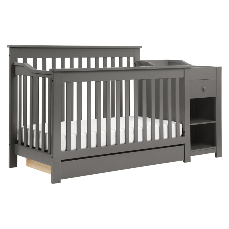 Piedmont 3 In 1 Convertible Crib And Changer With Storage