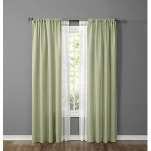 Made4You Solid Sheer Rod Pocket Curtain Panels