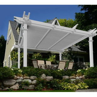 Go to store & view more images Camelot 12 Ft. W x 12 Ft. D Vinyl Pergola by New England Arbors