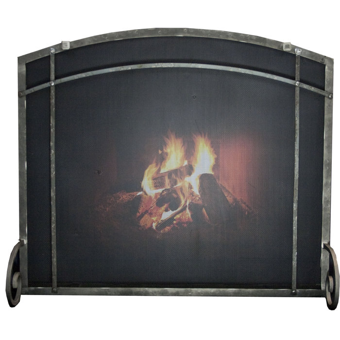 Ironhaus Single Panel Steel Fireplace Screen Wayfair