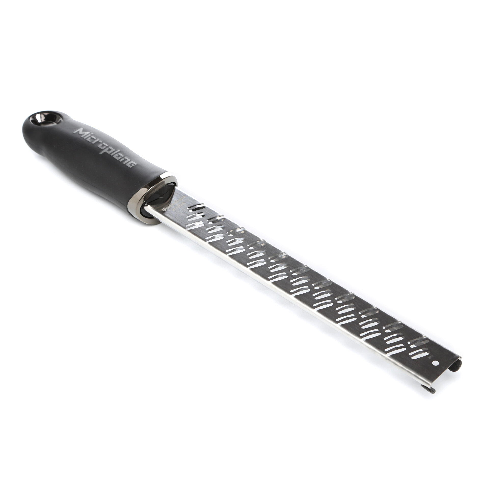 Black Microplane Classic Rasp Style Bi Directional Cheese Grater Short