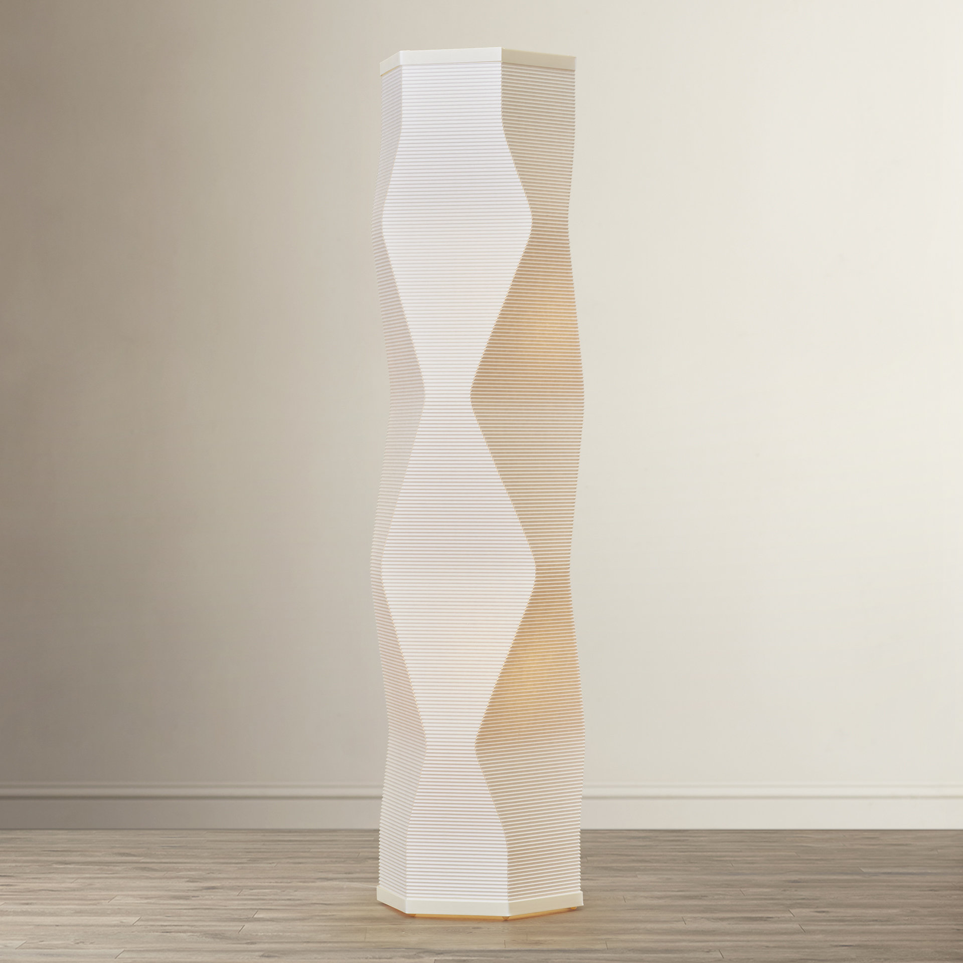 white column floor lamp