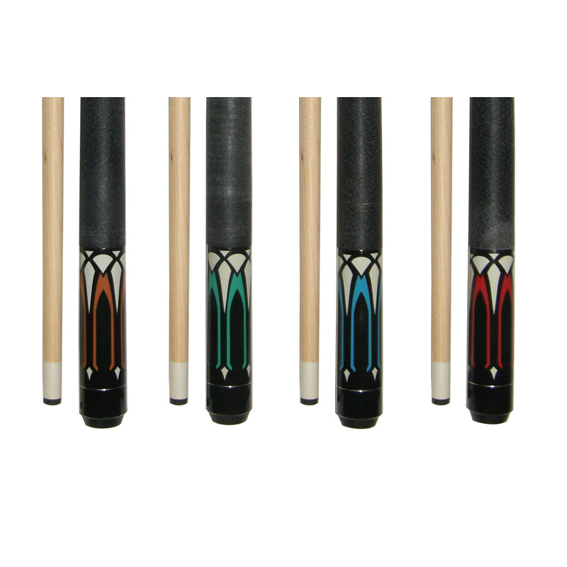 58/" Hardwood Pool Cue Billiard Stick 19 Ounce 2 Piece with Carrying case