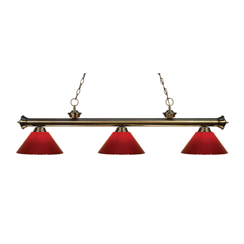 Red Barrel Studio Brynlee 3 Light Pool Table Linear Pendant Reviews Wayfair
