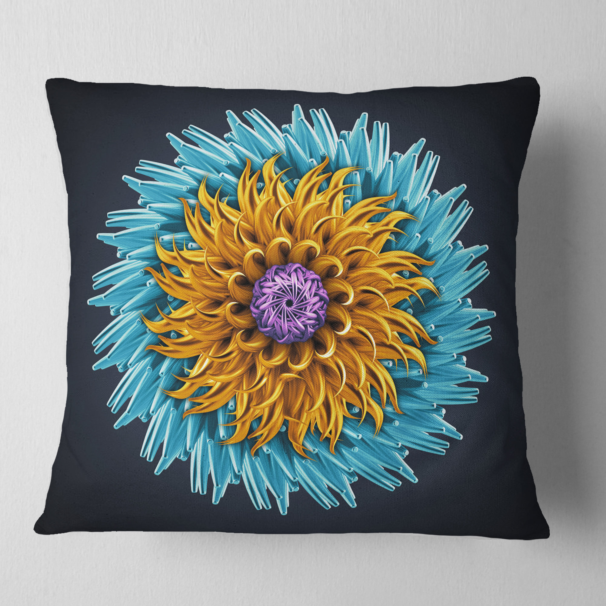 3d flower pillow
