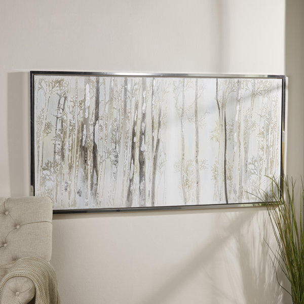 Modern Contemporary Birch Tree Canvas Allmodern