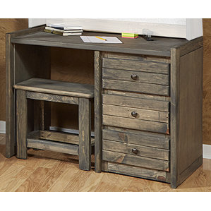 Gundey Driftwood Student Desk And Chair Set by Harriet Bee