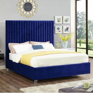Navy Blue Platform Bed Wayfair Quickview Gray Navy