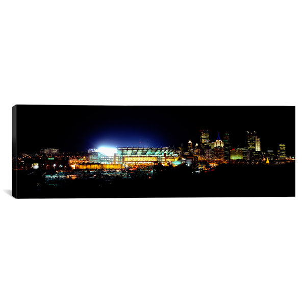 Ebern Designs Panoramic Three Rivers Stadium Pittsburgh Pennsylvania Photographic Print On Canvas Wayfair