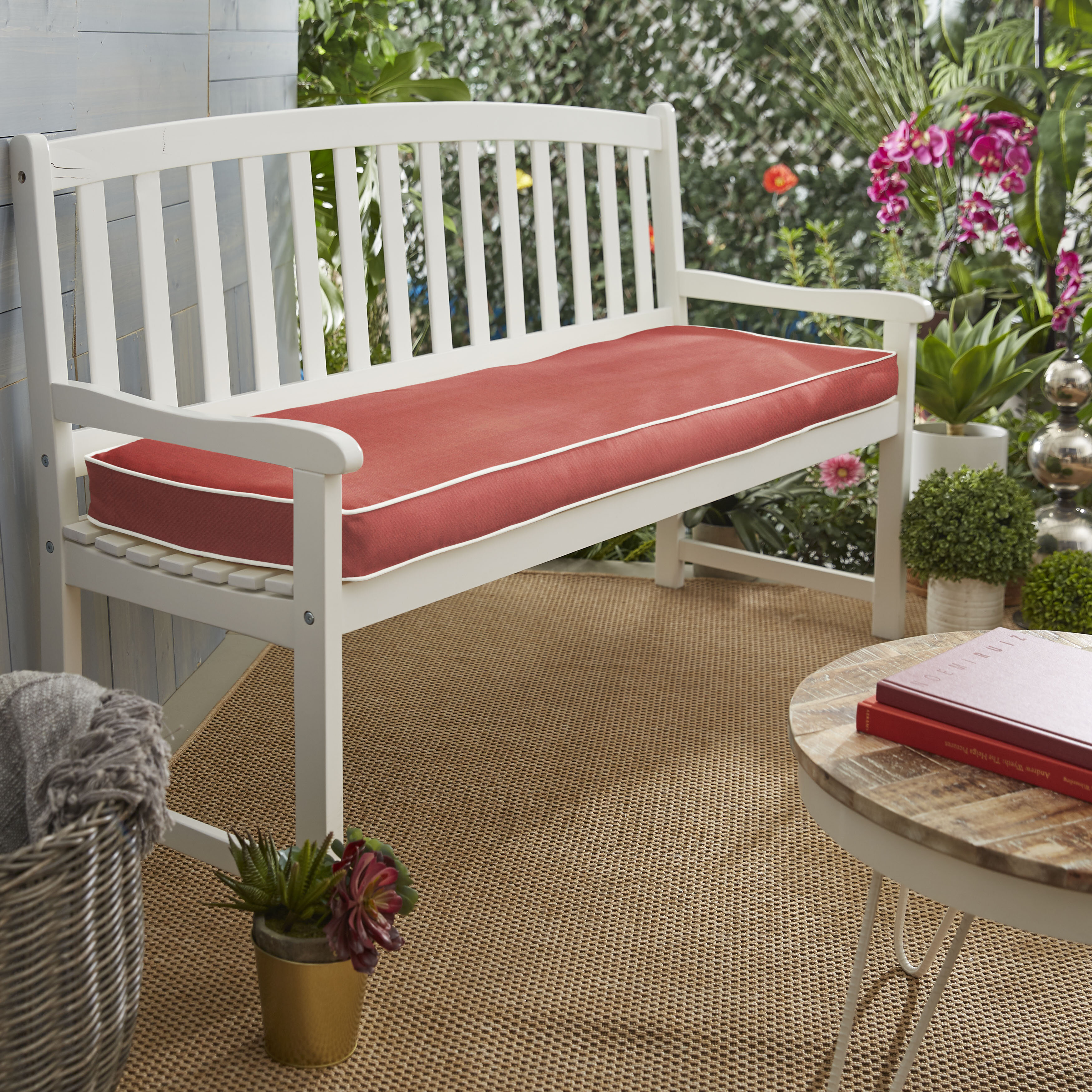 Red Barrel Studio Indoor Outdoor Sunbrella Bench Cushion Reviews Wayfair