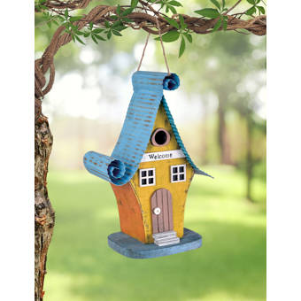 One Allium Way Jeremy Artful 12 In X 6 In X 8 In Birdhouse Reviews Wayfair