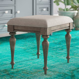Adalric Solid Wood Vanity Stool by Ophelia & Co.