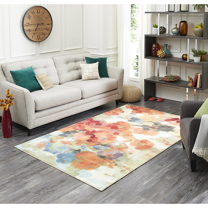 Andover Mills Santacruz Abstract Tufted Multicolor Area Rug