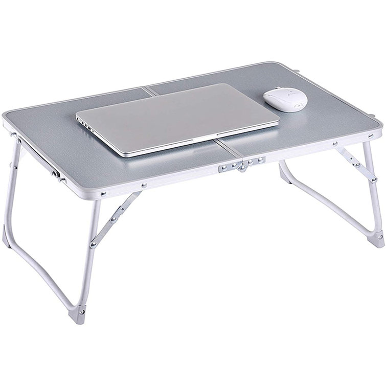Foldable Steel Breakfast Table Serving Bed Tray Laptop Desk Bed Table Portable 