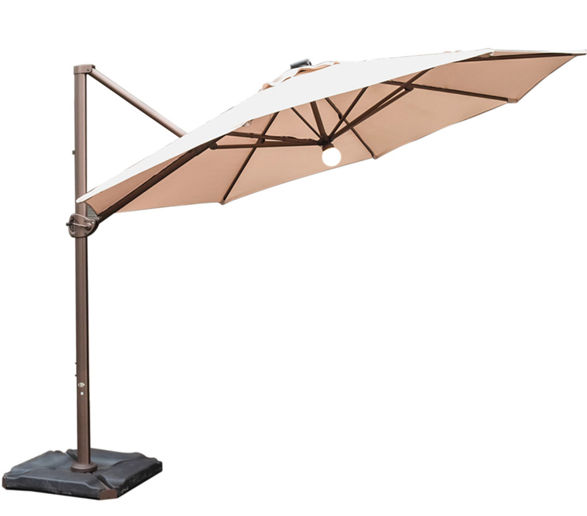 Canora Grey Judah 11 X 11 Lighted Cantilever Umbrella Reviews Wayfair