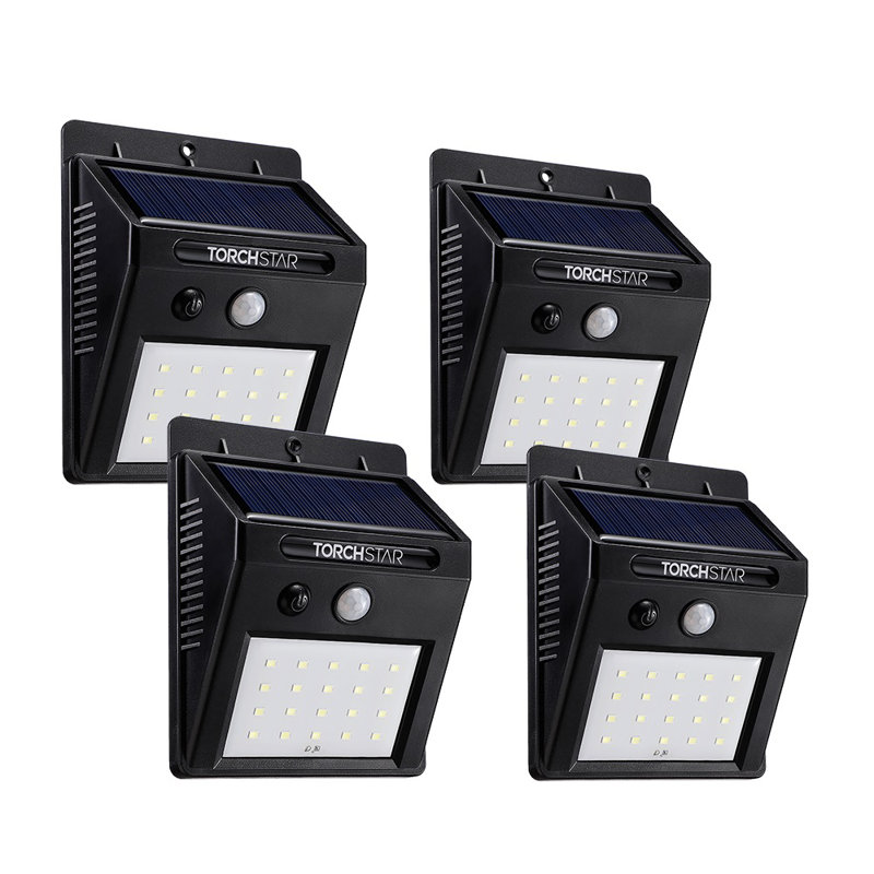 Torchstar 2 Watt Led Solar Power Outdoor Security Wall Pack With Motion Sensor Reviews Wayfair