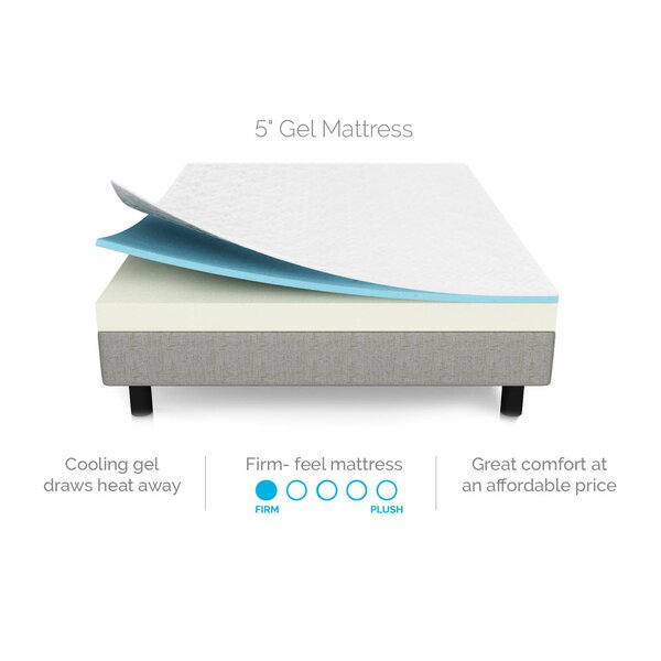 LucidComfortCollection Lucid Comfort Collection 5'' Firm Mattress ...