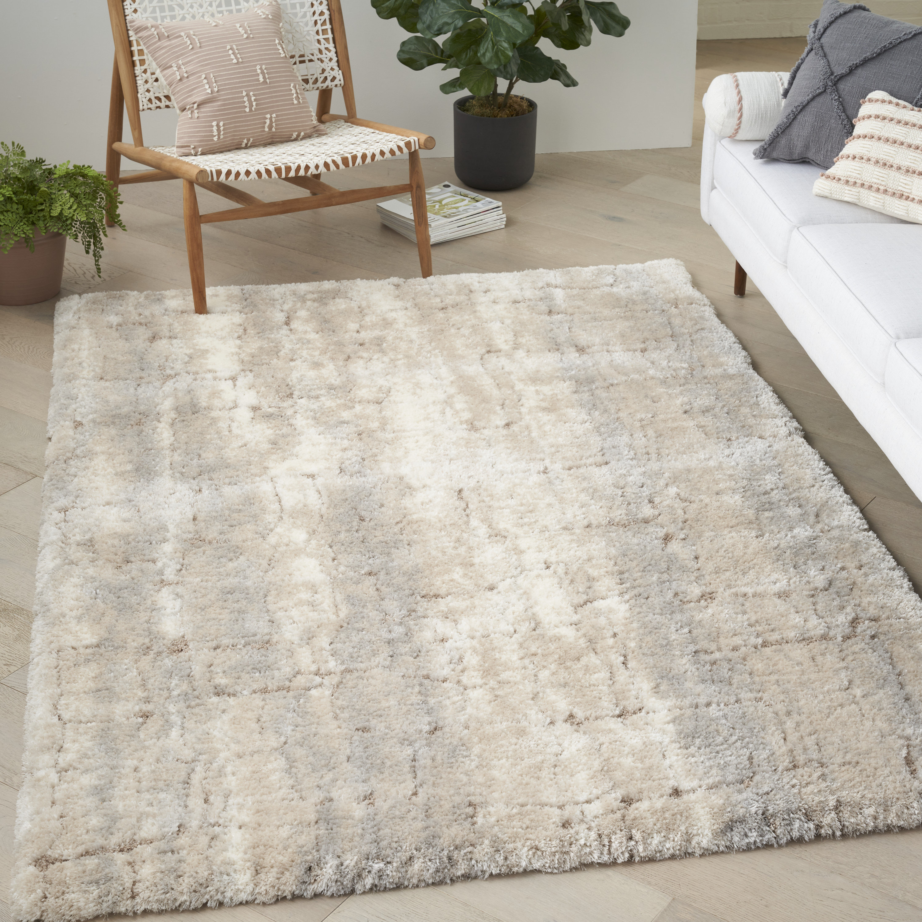 17 Stories Performance Ivory Rug | Wayfair