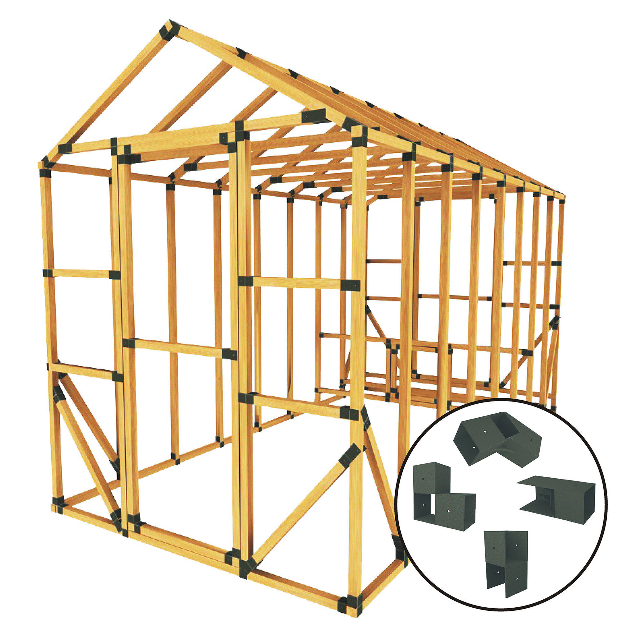 E-Z Frames Poulailler avec basse-cour pouvant accueillir jusquu0027à 