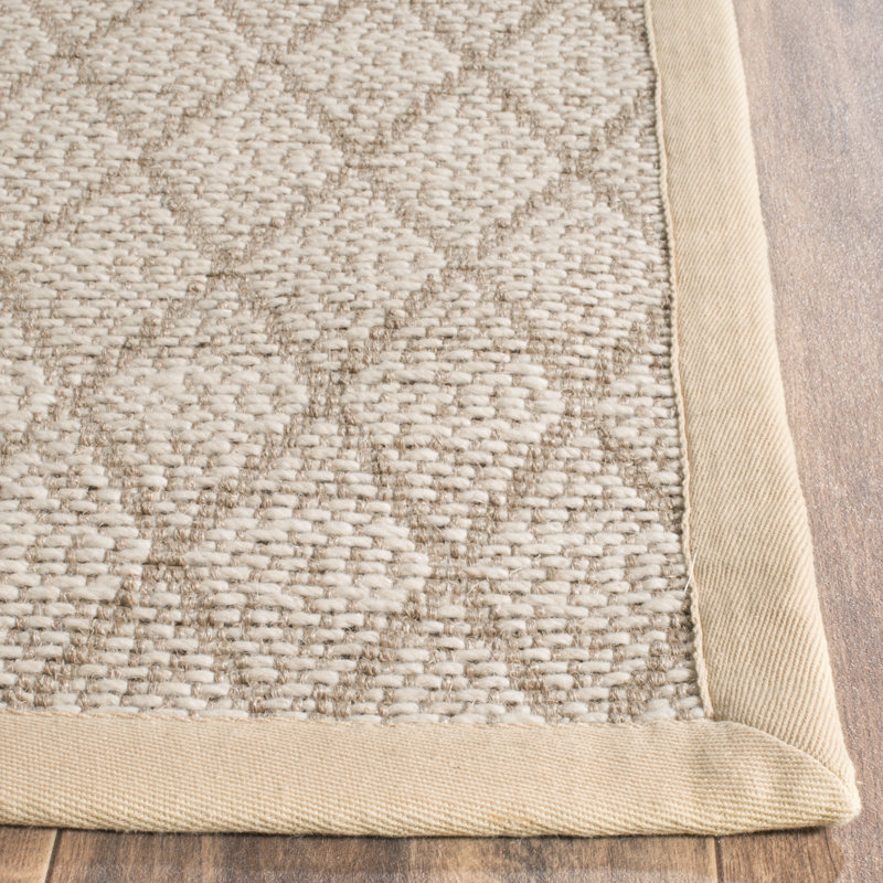 Darby Home Co Geometric Handmade Flatweave Jute Sisal Beige Area Rug Reviews Wayfair