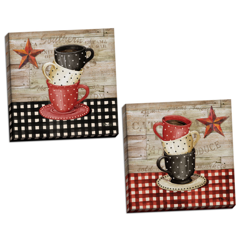 August Grove Farmhouse Kitchen Decor Stacked Coffee Cup