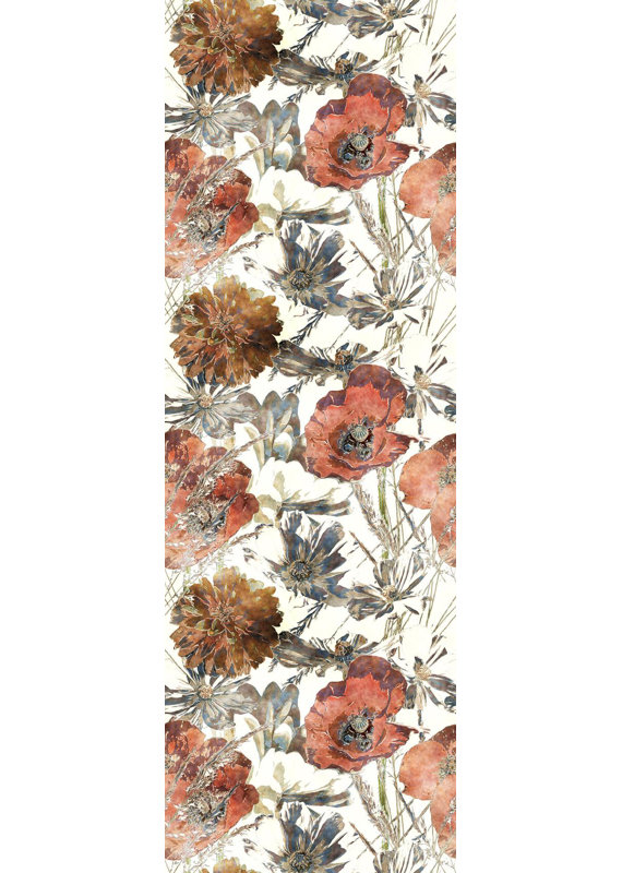 Ebern Designs Brockton Removable Poppy Flower 6 25 L X 25 W Peel
