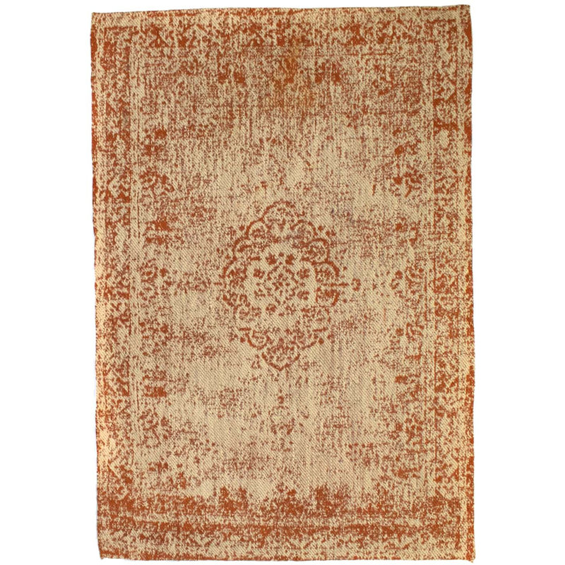 Bloomsbury Market Fenmore Hand-Woven Wool Orange Indoor ...