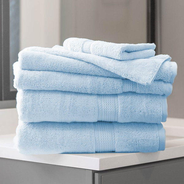 1 dozen 12 pieces new 16x27 blue stripe hand towels 3# per dozen heavy duty