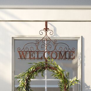 Rustic Welcome Wreath Hanging Accessory