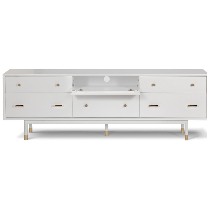 Rosecliff Heights Jalynn Solid Wood Tv Stand For Tvs Up To 88 Wayfair