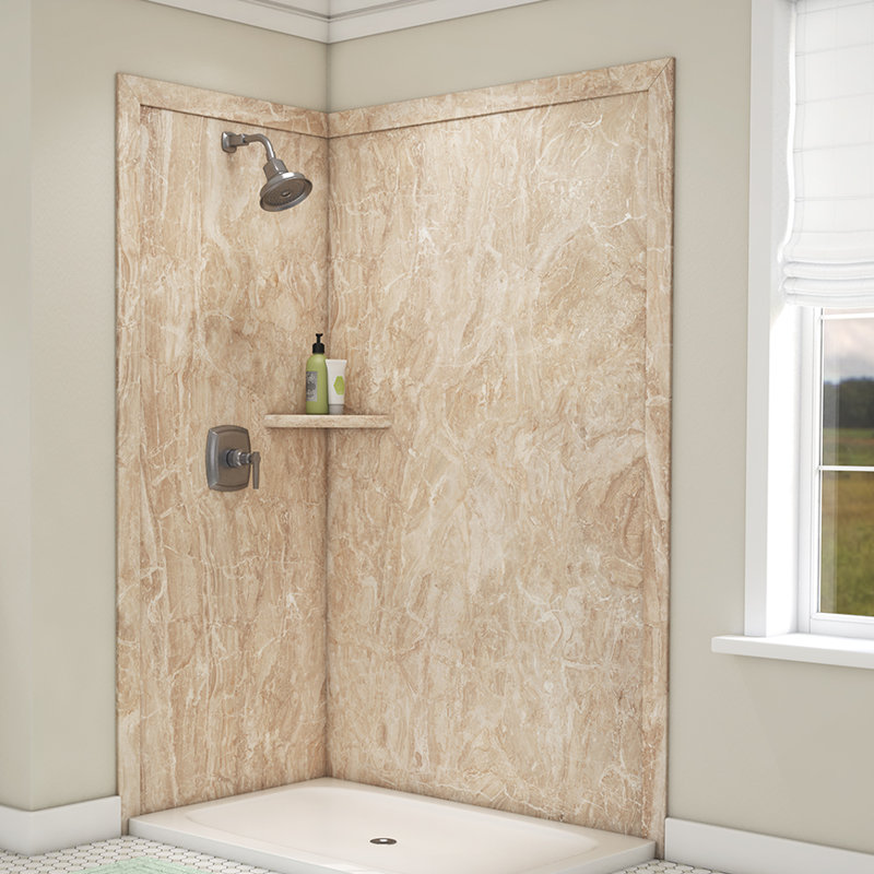 Flexstone Elegance Shower Surround 80 H X 48 W X 36 D 2 Panel